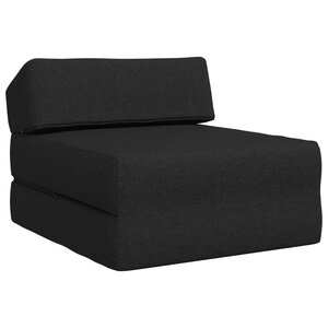 vidaXL Canapé-lit pliable Noir 60 x 70 x 41 cm Tissu
