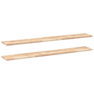 vidaXL Étagères flottantes 2 Pièces 160x20x2 cm acacia massif non traité