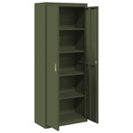 vidaXL Armoire de rangement 2 Pièces Vert olive 80 x 40 x 200 cm Acier