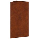 vidaXL Jardinière 40x34 5x75 cm acier corten