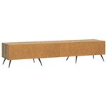 vidaXL Meuble TV 147 x 34 5 x 30 cm Chêne artisanal Bois d'ingénierie