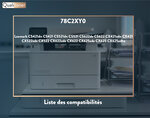 Qualitoner toner x1 78c2xy0 jaune compatible pour lexmark