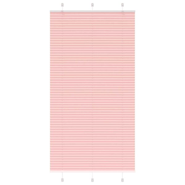 vidaXL Store plissé rose 105x200 cm largeur du tissu 104 4cm polyester