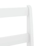 vidaXL Ensemble à manger Panama 7 Pièces blanc bois de pin massif
