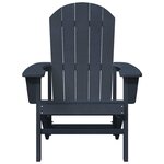 vidaXL Chaise Adirondack Bleu marine 82 x 74 x 92 cm HDPE