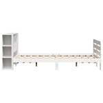 vidaXL Cadre de lit sans matelas blanc 140x200 cm bois de pin massif