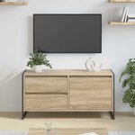 vidaXL Meuble TV Sonoma 100 x 36 x 49.5 cm Bois d'ingénierie