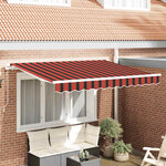 vidaXL Auvent Rétractable Orange 300 x 200 cm tissu