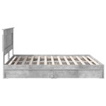 vidaXL Lit de Rangement Gris béton 180 x 200 cm Bois d'ingénierie