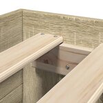 vidaXL Cadre de lit sans matelas chêne sonoma 100x200 cm