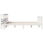 vidaXL Cadre de lit sans matelas blanc 150x200 cm bois de pin massif