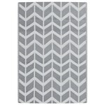 vidaXL Tapis d'extérieur ARAKIL gris 140 x 200 cm PP