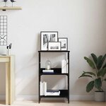 vidaXL Étagère Chêne noir 50x33x188.5cm Bois D'ingénierie