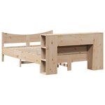 vidaXL Cadre de lit sans matelas 135x190 cm bois de pin massif