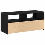 vidaXL Meuble TV Chêne noir 90 x 35 x 40 cm Bois d'ingénierie