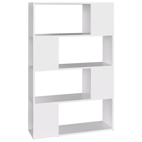 vidaXL Bibliothèque/Séparateur de pièce Blanc Bois d'ingénierie