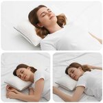 vidaXL Coussin de sommeil Blanc 50 x 30 x 11 cm