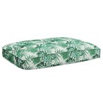 vidaXL Coussin pour assise de palette Floral Motif de feuille
