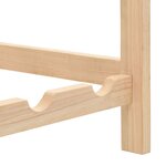 vidaXL Casier à bouteilles Bois de cèdre 57 5 x 28 x 102 cm