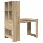 vidaXL Bureau Chêne sonoma 122 x 67 x 145 cm Bois d'ingénierie