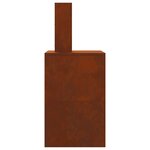 vidaXL Braise Marron 60 x 40 x 96 cm Acier patiné