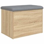 vidaXL Banc de rangement Chêne Sonoma 62x42x45 cm Bois d'ingénierie