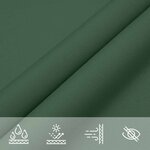 vidaXL Voile parasol tissu oxford triangulaire 5x5x6 m vert foncé