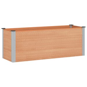 vidaXL Jardinière surélevée Marron 150 x 50 x 54 cm WPC et Aluminium