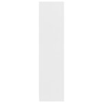 vidaXL Garde-robe avec tiroirs Blanc 50x50x200 cm Bois d'ingénierie