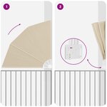 vidaXL Écran de confidentialité pour balcon Beige 140 x 140 cm tissu