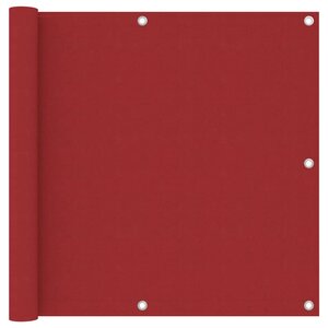 vidaXL Écran de balcon Rouge 90x400 cm Tissu Oxford