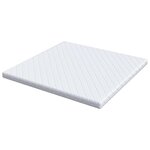 vidaXL Matelas Blanc 200 x 200 cm Tissu jacquard