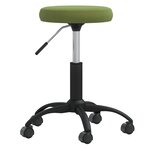 vidaXL Chaise pivotante de bureau Vert clair Velours