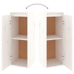 vidaXL Meubles TV 6 Pièces Blanc Bois massif de pin
