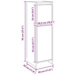 vidaXL Armoire de bain chêne artisanal 30x30x95 cm bois d'ingénierie