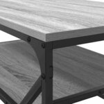 vidaXL Table basse Gris Sonoma 90 x 50 x 40 cm