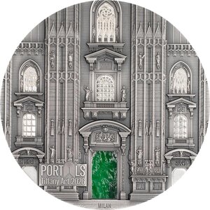 Pièce de monnaie en Argent 20 Dollars g 93.3 (3 oz) Millésime 2026 Tiffany Art MILAN AND PRAGUE (PRÉCOMMANDE)