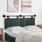 vidaXL Tête de lit suspendue Vert foncé PU antique