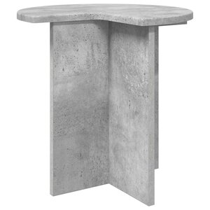 vidaXL Table d'appoint Gris béton Ø 39 x 38 cm Bois d'ingénierie