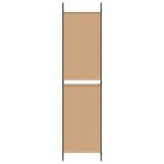vidaXL Paravent 5 panneaux Beige 250 x 200 cm Tissu
