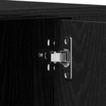 vidaXL Meuble TV Chêne noir 100 x 35 x 40 cm Bois d'ingénierie