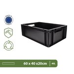 Pack and Move - Bac Gerbable - Charge 20 kg - 60 x 40 x 20 cm - Stockage  Rangement  Outils  Bricolage - Résistant - Réutilisable - 40L