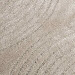 vidaXL Tapis de surface Rond HUARTE Beige Ø 200 CM Polyester