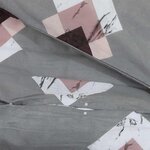 vidaXL Ensemble de housse de couette Gris 155x220 cm Coton