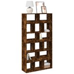 vidaXL Bibliothèque chêne fumé 100x33x187 5 cm bois d'ingénierie