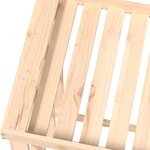 vidaXL Porte-bûches d’extérieur 108x52x106 cm Bois massif de pin