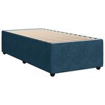vidaXL Sommier à lattes de lit et matelas Bleu foncé 80x200 cm Velours