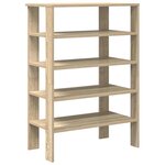 vidaXL Étagère à chaussures chêne sonoma 61x32x87 5 cm bois ingénierie