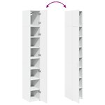 vidaXL Armoire de rangement mince blanc 30x42 5x225 cm