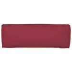 vidaXL Coussin pour banc de palette Bordeaux 120 x 40 x 8 cm
